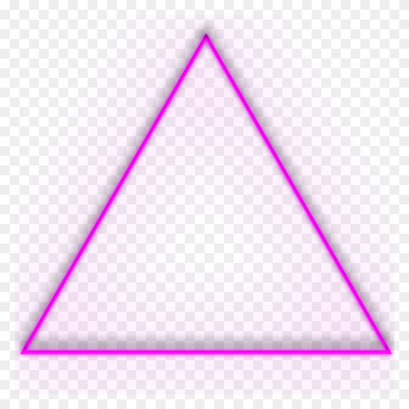 1024x1024 Triangulo Neon Png Image - Neon Border Png