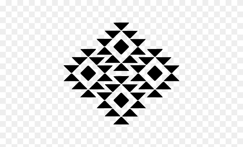 450x450 Tribal Geometric Pattern Triangles Triangle Freetoedit - Triangle Pattern PNG