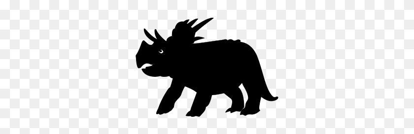 299x212 Triceratops Silhouette Silhouettes Silhouette - Triceratops Clipart