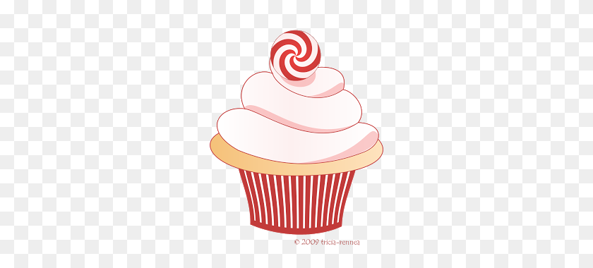 246x320 Tricia Rennea, Illustrator Christmas Cupcake Clip Art Clip Art - Cupcake Clipart
