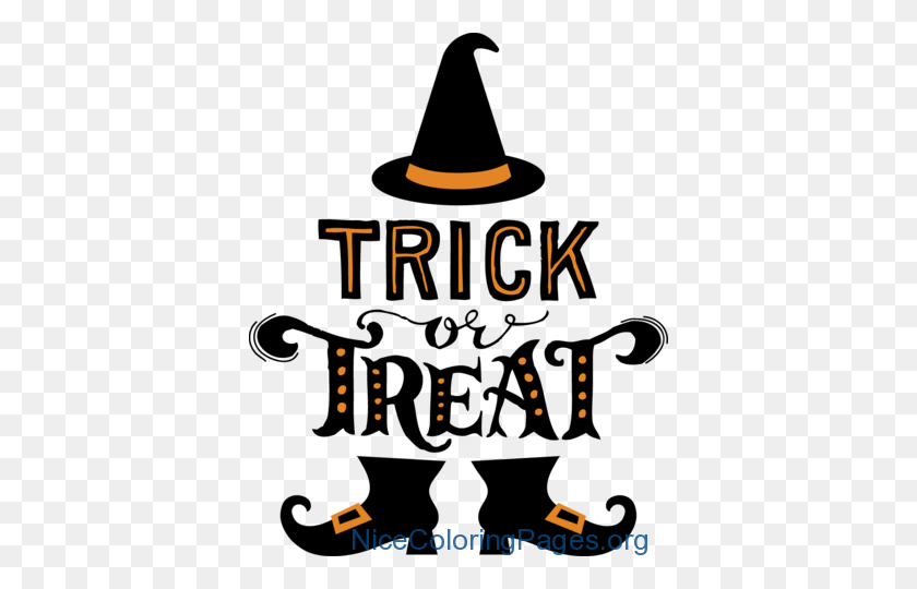 384x480 Trick Or Treat Png Clipart Nice Coloring Pages For Kids - Treat Clipart