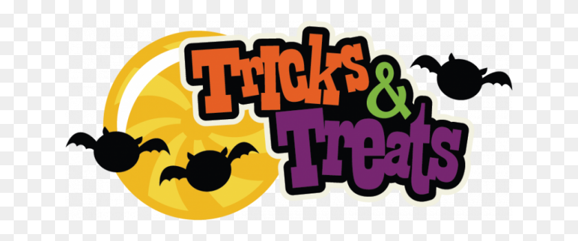 650x290 Tricking For Treats Clipart Nice Coloring Pages For Kids - Golosinas Clipart