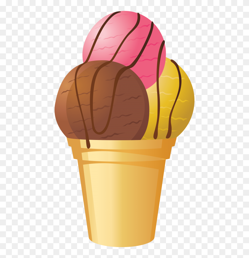 480x810 Tricolor Ice Cream Cone Png - Cream PNG