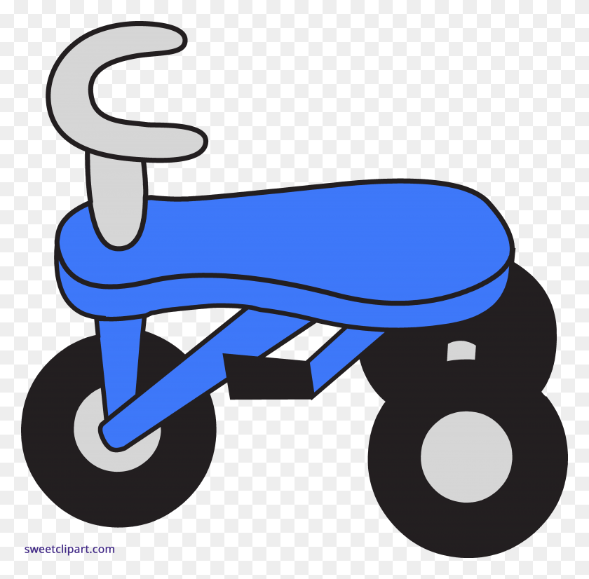 5031x4947 Трехколесный Велосипед Синий Клипарт - Трехколесный Клипарт