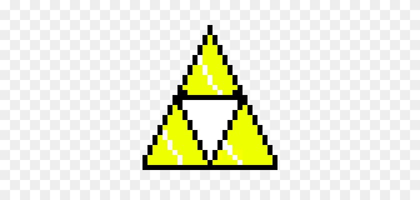 570x340 Triforce Pixel Art Maker - Triforce Png