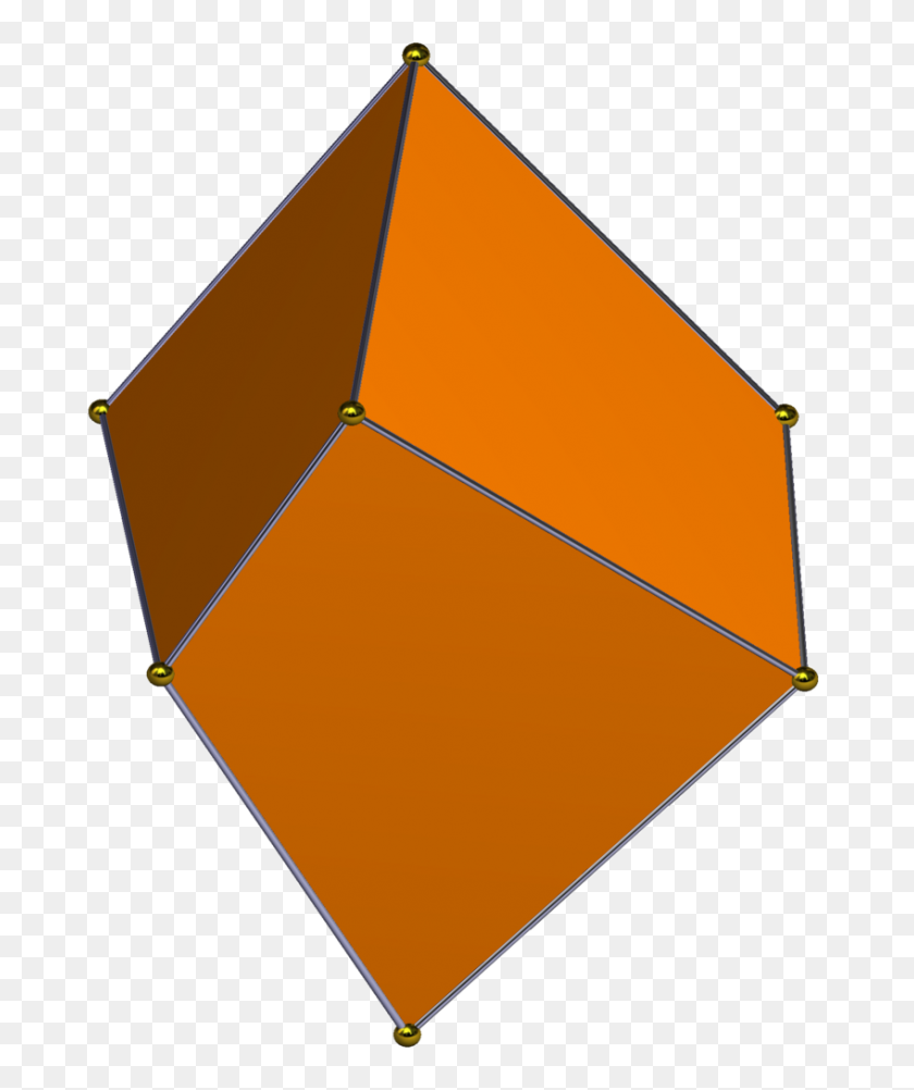 847x1024 Trigonal Trapezohedron Gyro Side - Gyro PNG