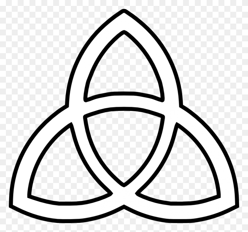 800x745 Trinity Symbol Clipart - Eternal Life Clipart