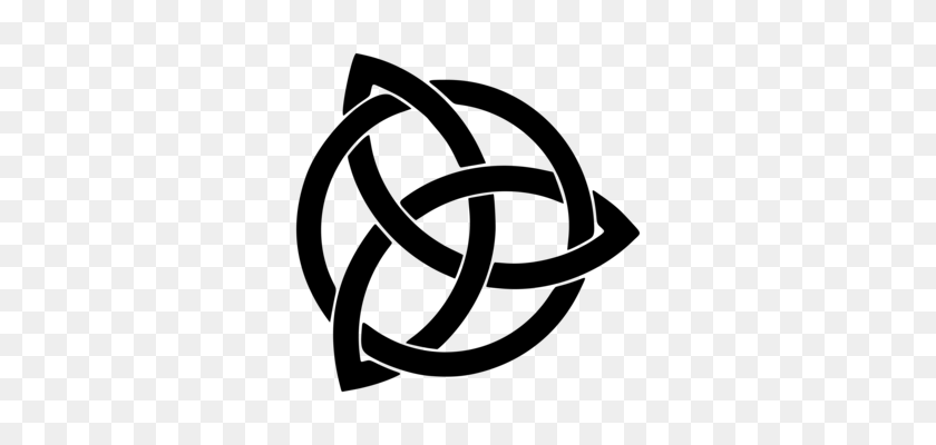 336x340 Trinity Triquetra Symbol Celtic Knot Sign - Trinity Sunday Clipart
