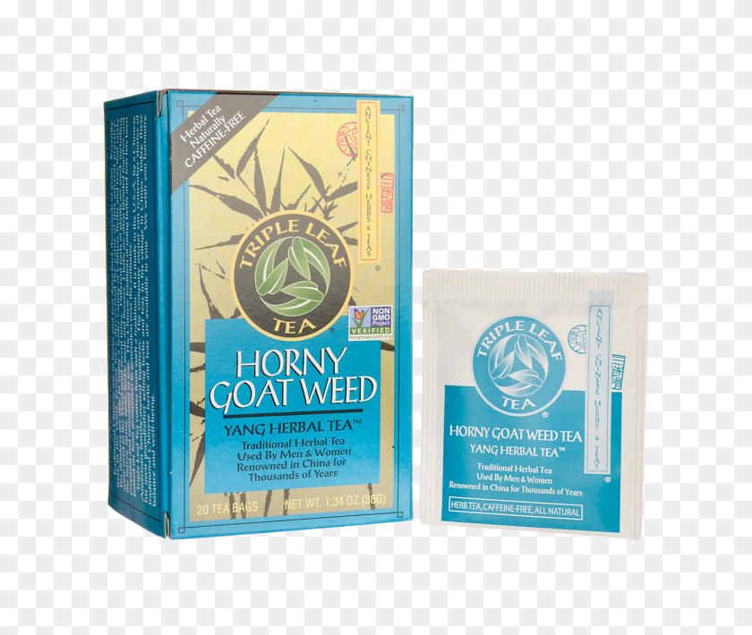650x650 Triple Leaf Tea Horny Goat Weed Tea Caffeine Free Bag - Bag Of Weed PNG