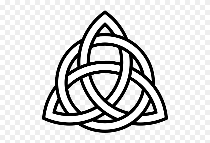 528x513 Triquetra Circle Interlaced - PNG Interlace