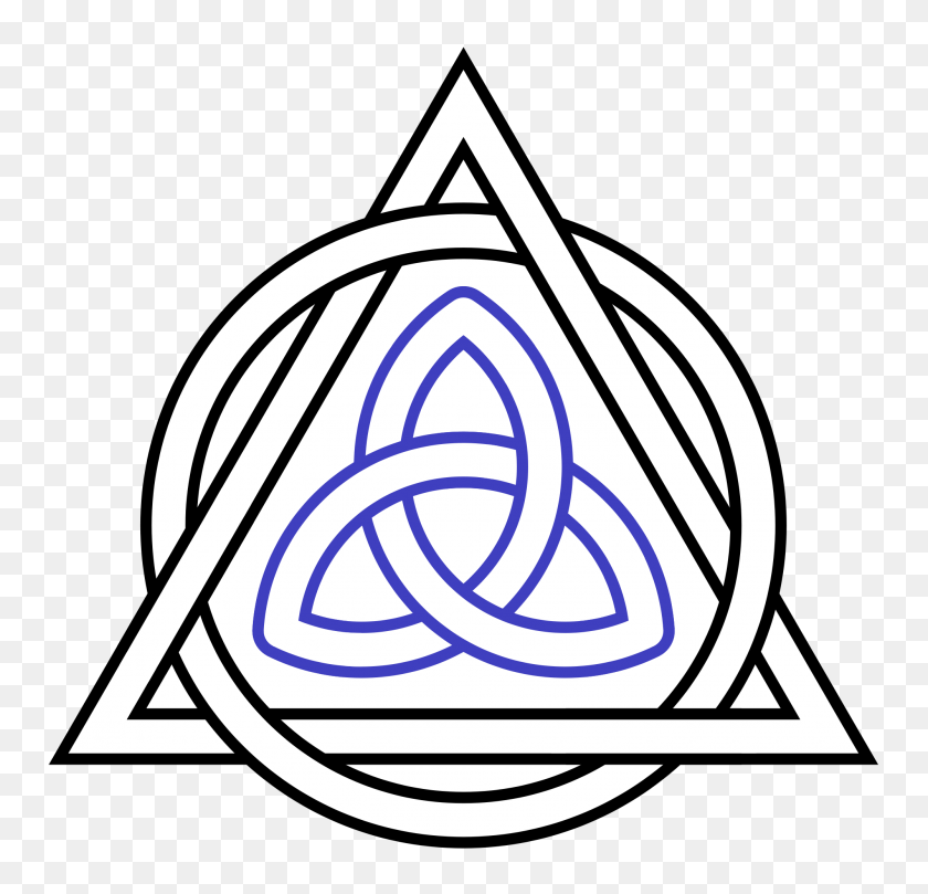 2000x1923 Triquetra Interlaced Triangle Circle - PNG Interlace