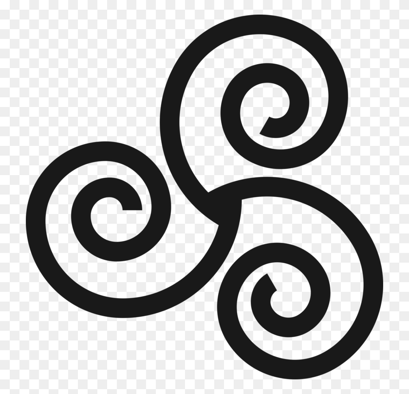 734x750 Triskelion Peace Symbols Logo Idea - Idea Clipart Blanco Y Negro