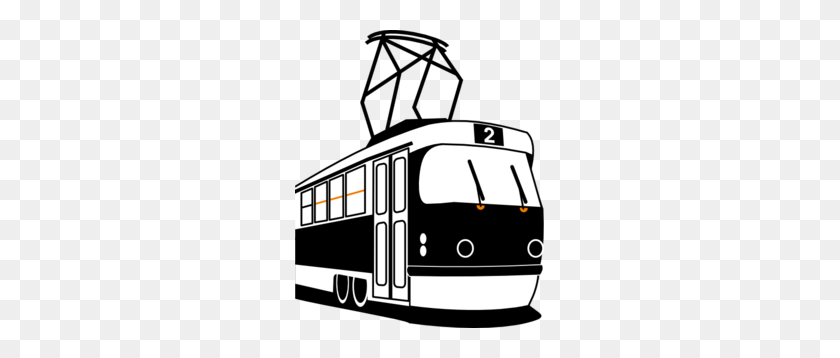 249x298 Trolley Black Clipart - Clipart De Transporte Público