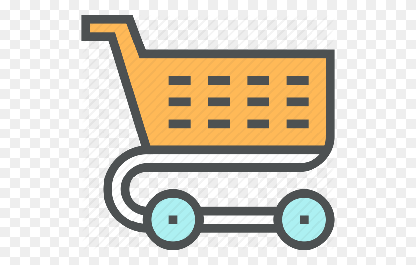 512x476 Trolley Clipart Going To Market - Trolley Clipart