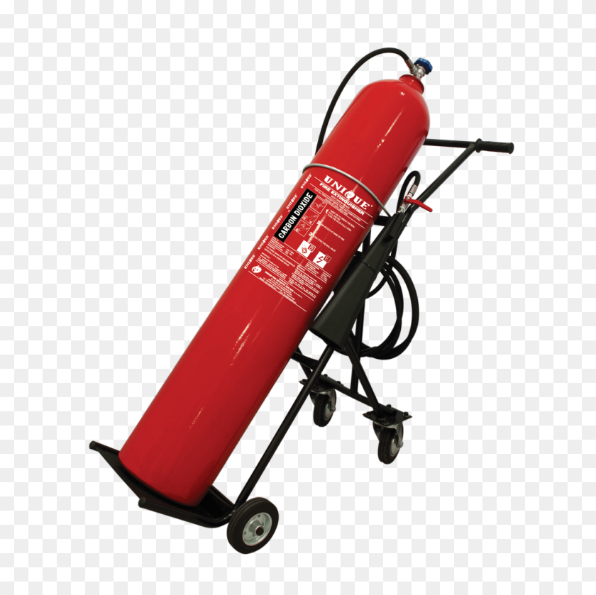 1000x1000 Trolley Type Carbon Dioxide Fire Extinguisher Uniquefire - Fire Extinguisher PNG