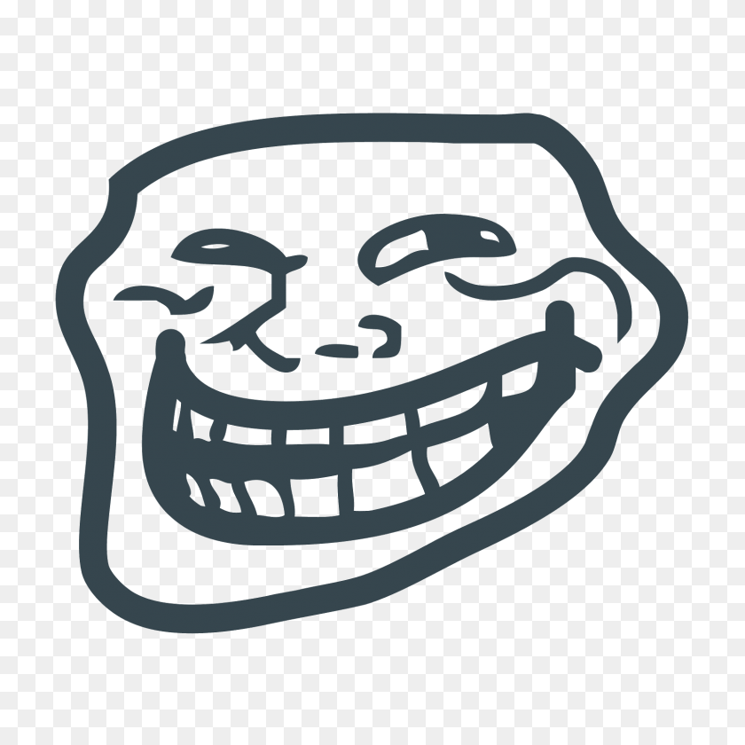 1600x1600 Trollface Icono - Troll Face Png