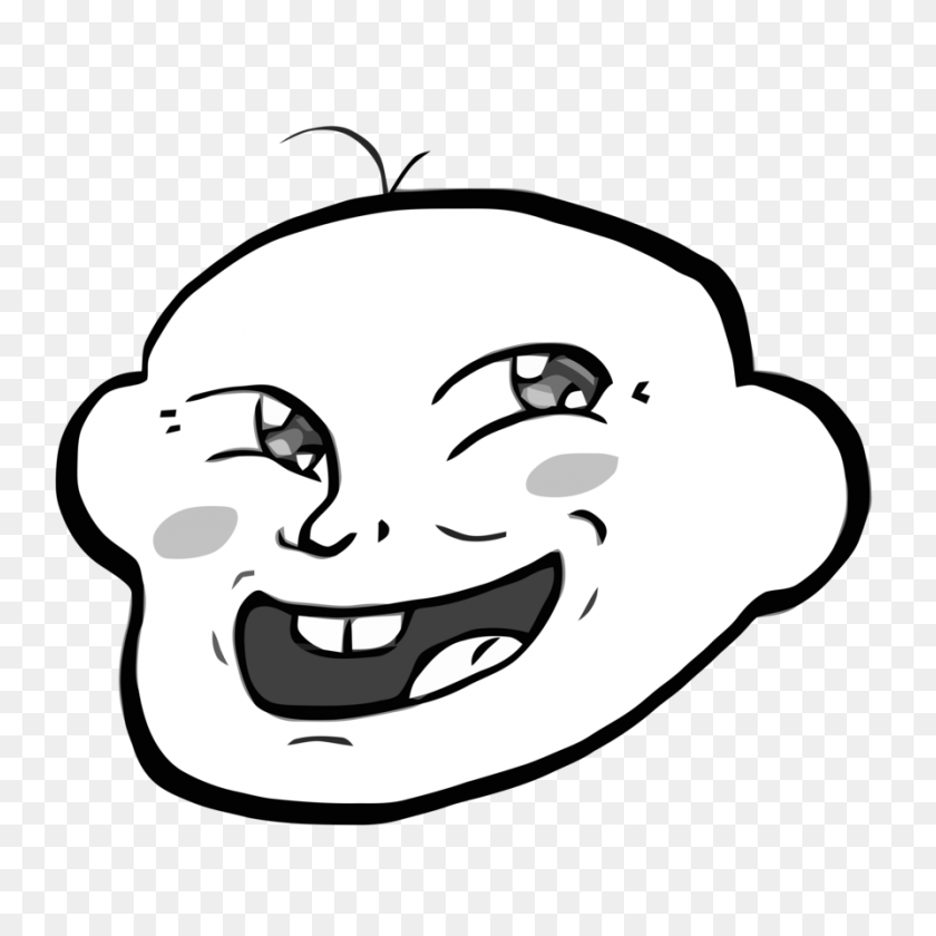 copy and paste text art troll face