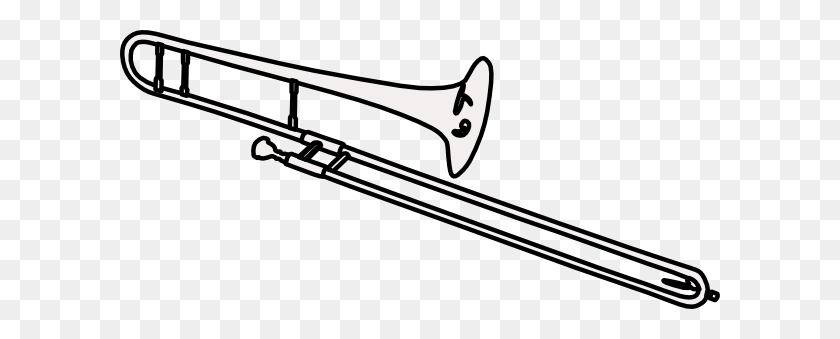 600x279 Trombone Clip Art - Trumpet Player Clipart