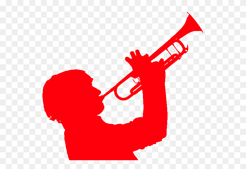 564x517 Trompeta Siluetas - Cheerleader Horn Clipart