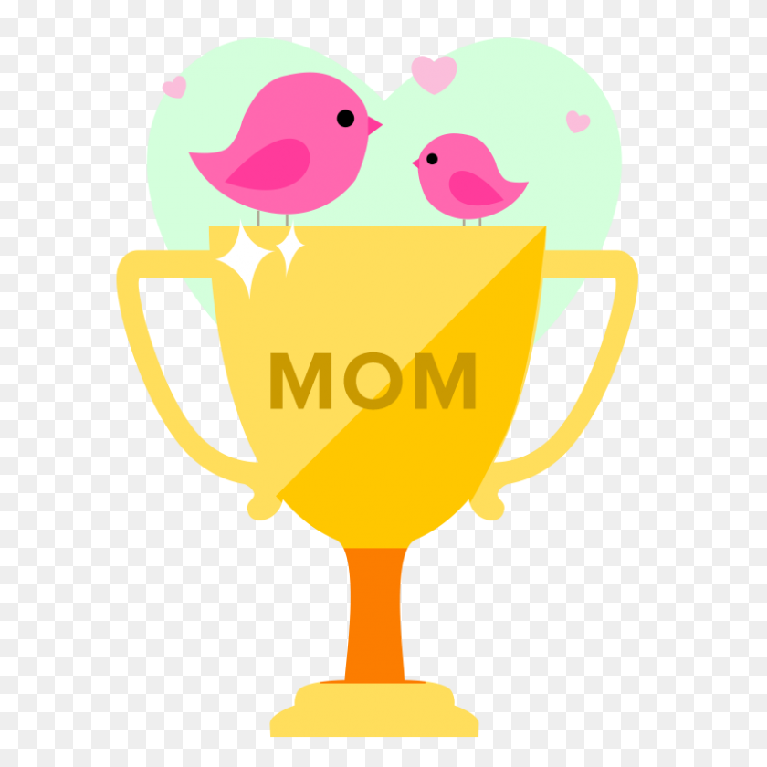 800x800 Trophy Clipart Mother - Mom And Dad Clipart