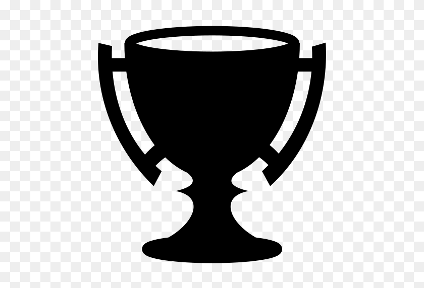 512x512 Trophy Png Png Black And White Transparent Images - Trophy Clipart Black And White