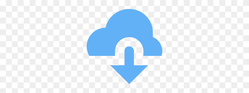 256x256 Nube Azul Tropical Icono De Descarga - Nube Azul Png