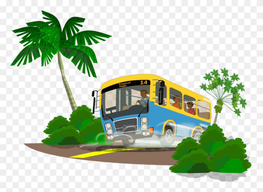 800x567 Tropical Bus Cliparts - School Bus Clipart Free