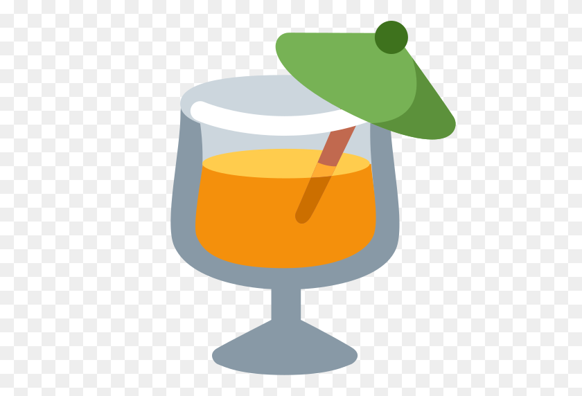 512x512 Tropical Drink Emoji - Tropical Drink PNG