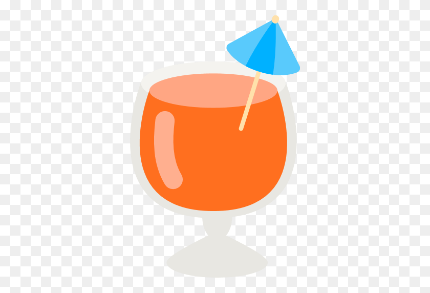 512x512 Tropical Drink Emoji For Facebook, Email Sms Id - Tropical Drink PNG
