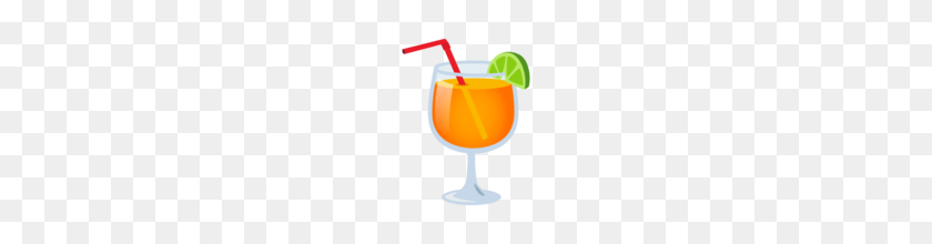 160x160 Bebida Tropical Emoji En Emojione - Bebida Tropical Png