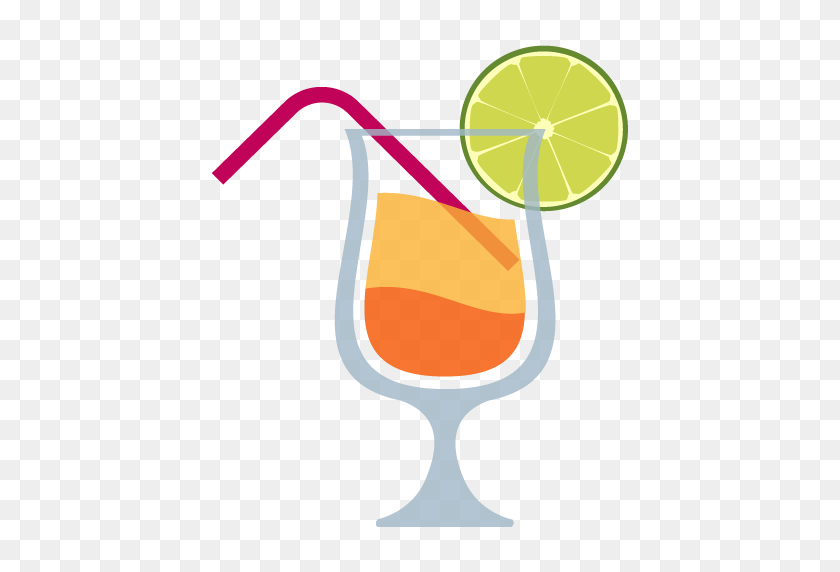 512x512 Tropical Drink Emoji Vector Icon Free Download Vector Logos Art - Tropical Drink PNG