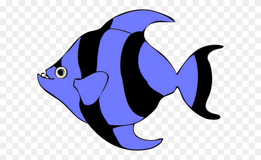 600x456 Цветные Тропические Рыбы - Клипарт Рыбы