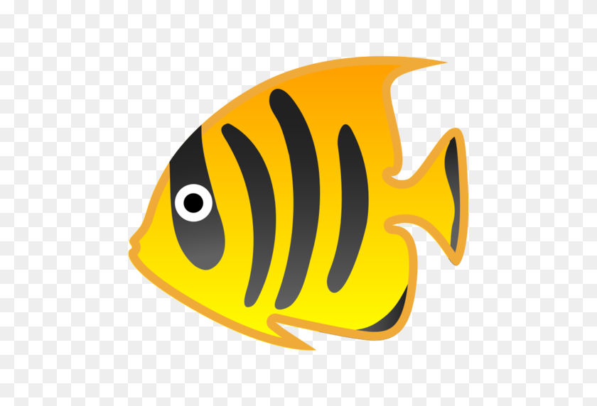 512x512 Tropical Fish Emoji - Fish Emoji PNG