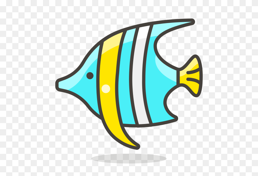 512x512 Tropical, Fish Icon Free Of Free Vector Emoji - Fish Emoji PNG