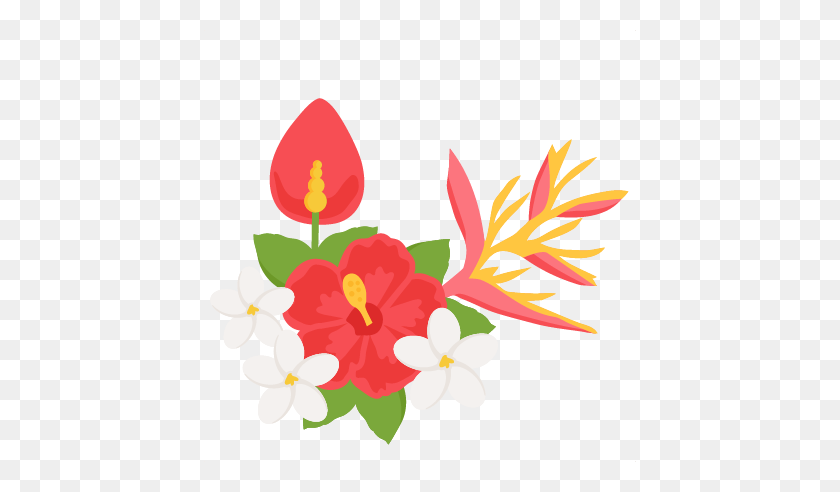 432x432 Тропические Цветы Клипарт - Акварель Цветок Png