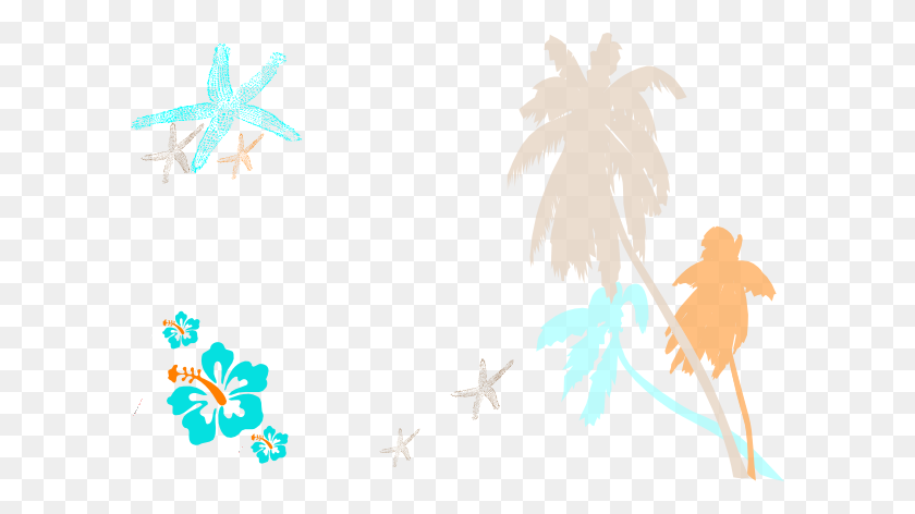 600x412 Tropical Mix Clipart Png For Web - Tropical PNG