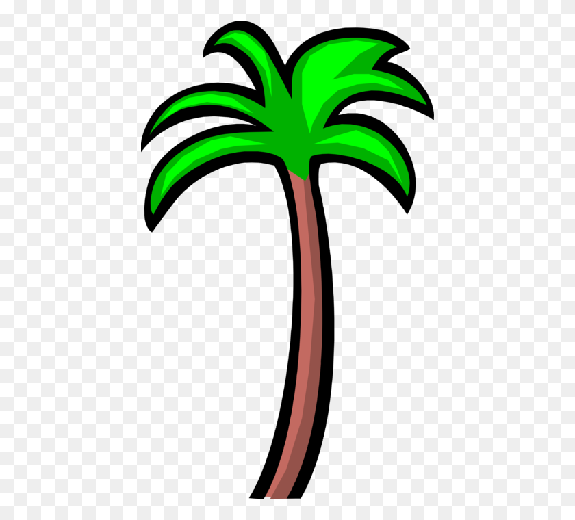 428x700 Tropical Palm Tree - Palm Tree Vector PNG