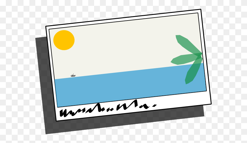 600x428 Tropical Postcard Png, Clip Art For Web - Shoreline Clipart