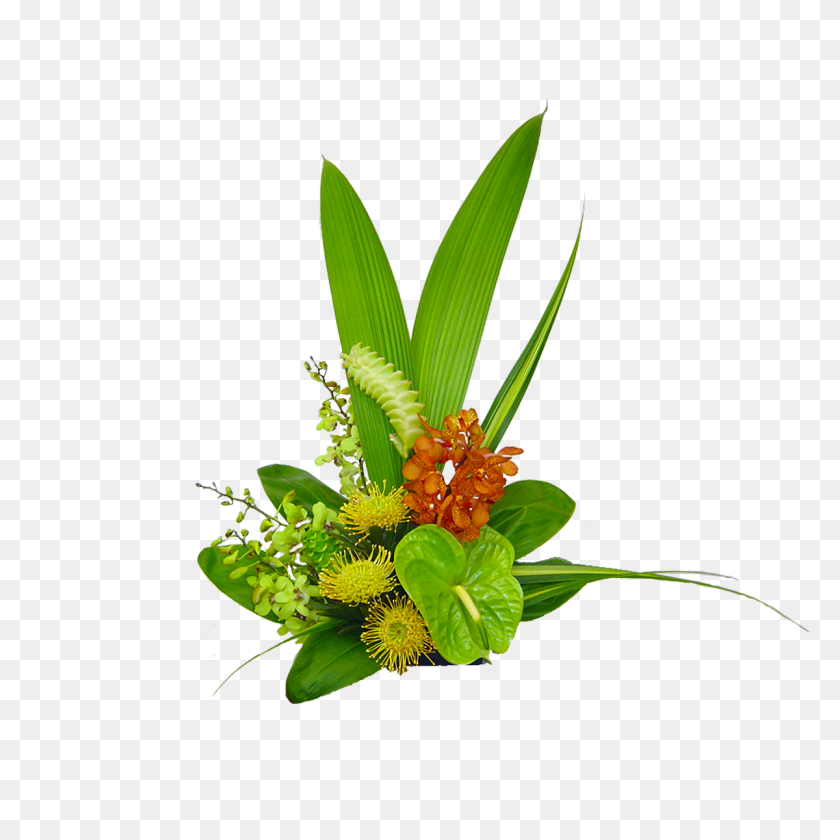 1200x1200 Amanecer Tropical De Flores Hawaianas Ramo De Flores Hawaianas - Flores Tropicales Png