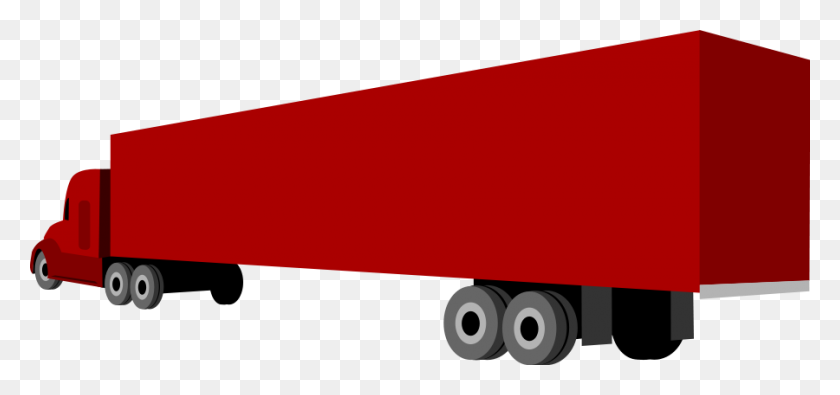 900x387 Truck And Trailer Png Clip Arts For Web - Truck PNG