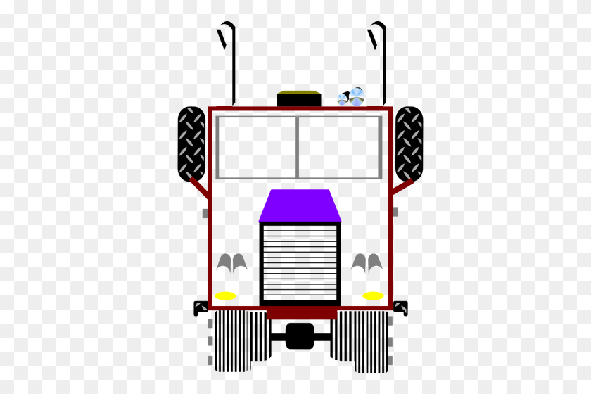 371x500 Truck Free Clipart - Vintage Camper Clipart