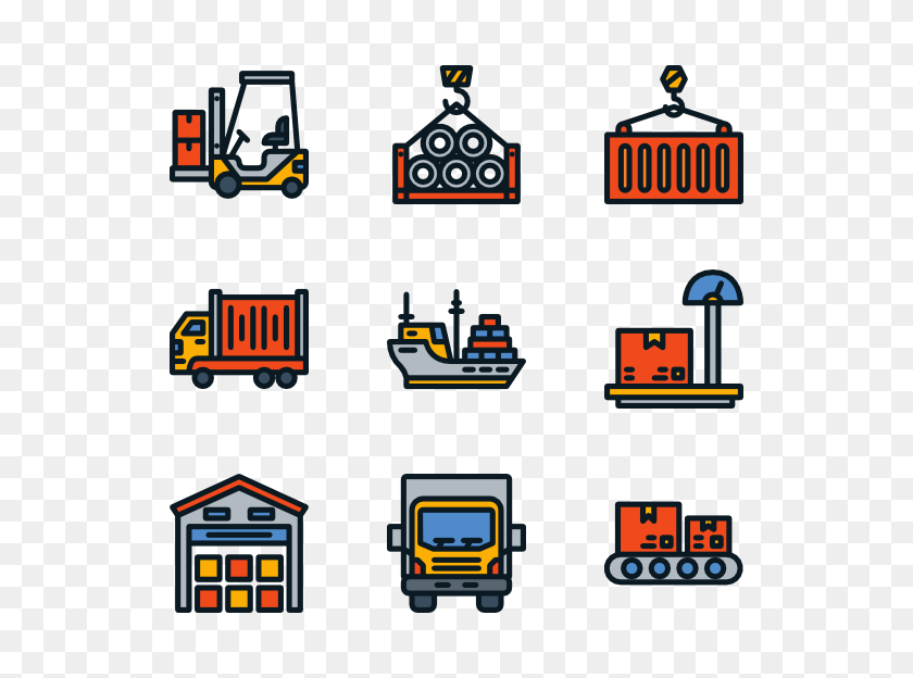 600x564 Truck Icons - 18 Wheeler PNG