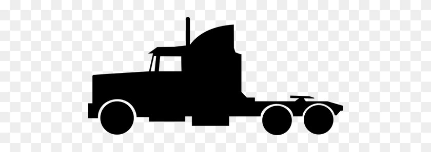 500x238 Truck Sign - Fire Truck Black And White Clipart