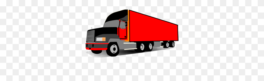 296x198 Truck Wheeler Trucker Clipart - Moving Truck Clipart