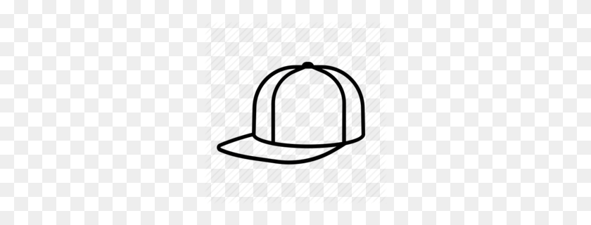 260x260 Trucker Hat Clipart - Hats Clipart Black And White