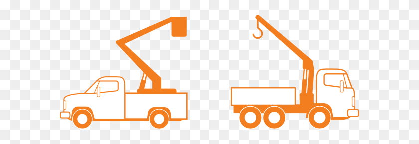 Trucks With Crane Clip Art - Truck Clipart