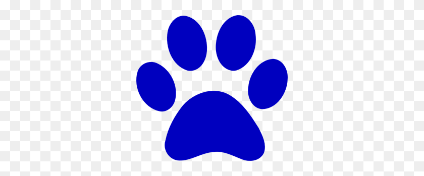 300x289 True Blue Paw Print Png, Clipart For Web - True Clipart