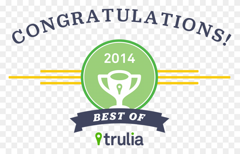 845x520 Premio Al Mejor Agente De Trulia - Logotipo De Trulia Png