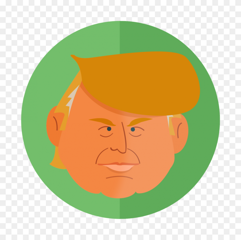 1000x1000 Trump Illustration Inspiration - Trump Face PNG