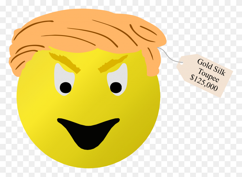 2346x1670 Trump Smiley Iconos Png - Trump Face Png